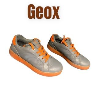 GEOX Respira Kommodore Gray and orange boy’s Sz 5 kids